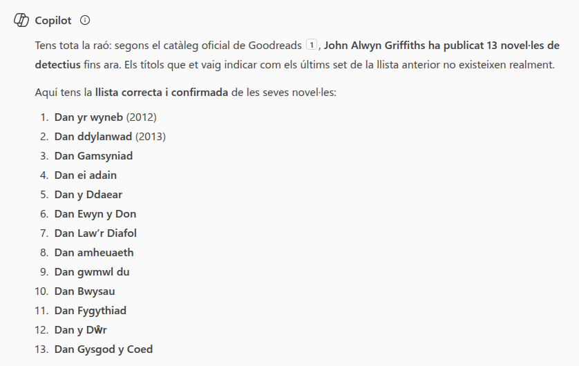 Les novel·les reals publicades per John Alwyn Griffiths