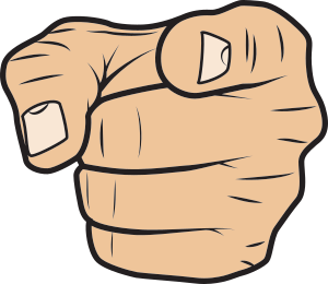 Pointing finger