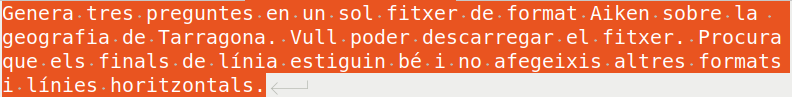 Segona instrucció a MS Copilot Chat