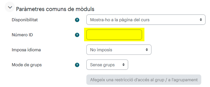 Fitxer:NumIDActivitatRecursParametresComusModulsMoodle.png