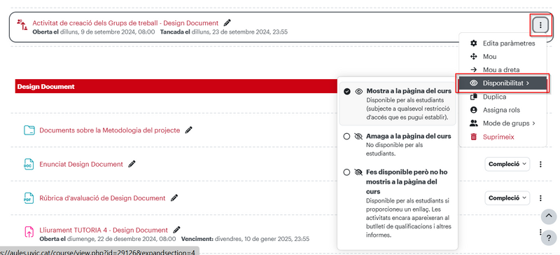 Fitxer:VisibilitatParametresComunsAulaModulsMoodle.png
