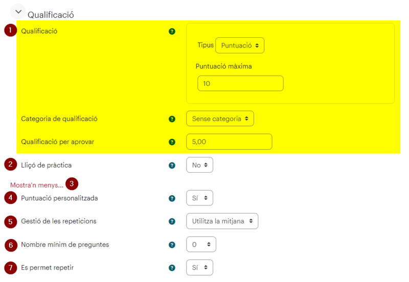 Fitxer:ParametresQualificacioLlicoMoodle.png