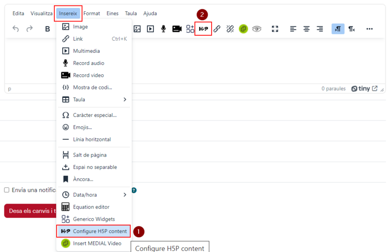 Fitxer:InserirH5P EditorTinyMCEMoodle.png