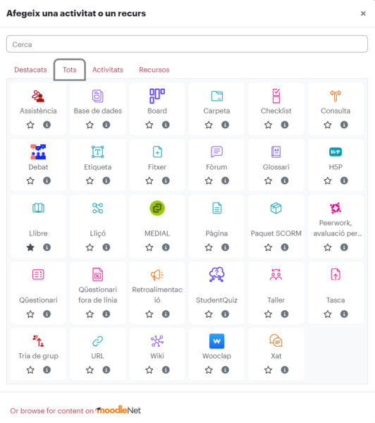 Fitxer:SelectorActivitatsMoodle.png